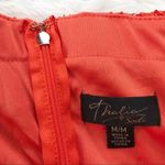 Thalia Sodi ‎ Strapless Lace Cocktail Dress Midi Fitted Popover Orange Medium New Photo 5