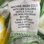 Club Z Collection Shirt Womens 1X Cotton Lightweight Tropical Beachy Coastal Yellow Photo 9