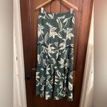 Angie women's extra large green floral loose flowy pants Photo 4