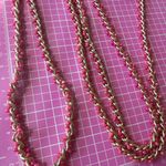 Nine West Elegant Pink Beads Gold Chain long Necklace 48” inches Photo 2