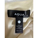 AQUA  Women's Beige Mock‎ Neck Ruched Long Sleeve Top Elegant Party Photo 6