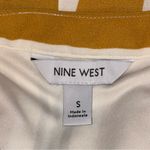 Nine West  Womens Size Small Yellow White Striped Sleeveless Drop Waist Dress Photo 6