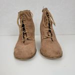 Lucky Brand Yoanna Womens Boots Size 8 Tan Suede Lace Up Wedge Zip Ankle Boots Photo 10