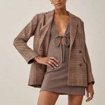 Reformation NWT   Small Brown Karah Dress Photo 0
