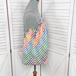 J.Crew Ruffled Rainbow Gingham Check Button Front Tank Top Size 10 Photo 3