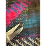 Banaris Abstract Colorful Merino Wool Silk Scarf Wrap 76"x28" Artsy **FLAWS** Red Photo 7