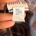 Wild Fable  Blue Brown Plaid Flannel Button-Down Cozy Casual Layering Shirt M Photo 6