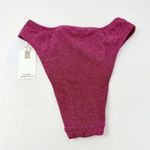 Good American Women Pink Sparkle Good Waist Cheeky Swim Bottoms Bikini Size 0 XS Photo 2