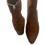 Abound Tan Suede Ankle Block Heel Boots Size 8 Photo 3