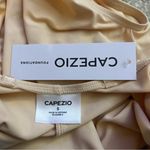 NWT Capezio Foundations Camisole Bodysuit w/ Clear Adjustable Straps Size Small Tan Photo 2