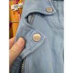 Color Me Courtney Jacket Women 6 Blue Moto Dennis Biker Jacket MSRP:$250 Punk Photo 6