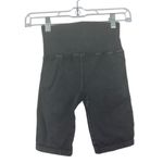 Free People  MOVEMENT‎ Good Karma Bike Shorts Washed Black Laser Cut Gray XS/S Photo 5