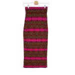 Rhode‎ Sweater Skirt Knit Fair Isle Long Midi Length Red Pink Green Size Small Photo 5