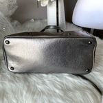 Coach RARE  Mickie Silver Metallic
Satchel and  Rare Matching Wallet Photo 6