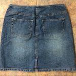 Loft [] size 6 Vintage Denim Jean Button Skirt Photo 3