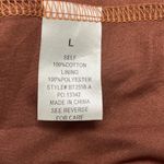 Baevely Rust Eyelet Puff Sleeve Peplum Top Women’s Size Large Orange Photo 6