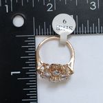 Gold Filled Crystal Flower Ring Photo 4
