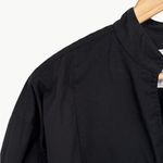 Frank & Eileen Victoria Oversized Italian Cotton Tuxedo Shirt | Medium | Black Photo 9