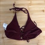 Mossimo Size Small Burgundy Women's Teen Girl Bathing Suit Bikini Swim Top Brown Photo 2