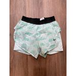 Nike Air Running Shorts Womens XS Teal White Logo Print Athletic Training Photo 1