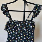 Victoria's Secret Victoria Secret swim one piece ruffle lemon‎ bathing suit black NWOT size XL Photo 3