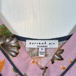 Current Air  Pink Plumeria Spaghetti Strap  Tank Top Blouse LINEN Size Small EUC Photo 4