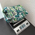 Covington Vintage Y2K  Green Retro Printed Button Front Crinkle Blouse Size XL Photo 7