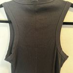 SKIMS  Soot Cotton Rib Black Mini Tank Dress Photo 6