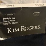 kim rogers  Black Capri Pants Size 8 NWT Photo 3