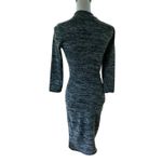 Lulus Long Sleeve Dress Black Gray Medium Photo 2