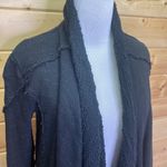 Free People  Black Open Waterfall Cardigan Size XS Photo 1