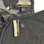 Topshop  Women's Black Gold Silver Floral Sequin Embellished Party Dress‎ Size 6 Photo 7