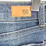 RSQ  Jeans Blue Midwash Distressed Rolled Hem Malibu Denim Shorts Photo 6