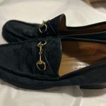 Guccisima Fabric and Leather Horsebit Loafers Photo 8