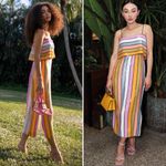 Veronica Beard  Ivanna Sequin Stripe Midi Dress Size 6 NWOT Photo 14