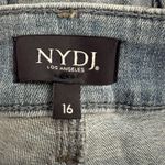 NYDJ Jeans Womens 16 Blue Light Wash Jenna Straight Ankle Rolled Raw Hem Casual Photo 4