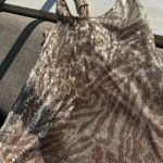 Almost Famous Sequin Animal Print Tank Top L Y2K Racerback Sparkly Glam Diva Photo 6