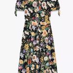 ZARA Floral Print Poplin Midi Dress Photo 4