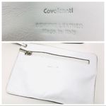 CAVALCANTI white leather tote purse, made in Italy Photo 6