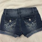 Wallflower Dark Blue Jean Shorts with Embellishments Size undefined Photo 2