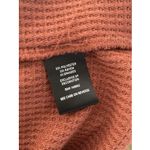 Torrid  Womens‎ 0 Medium Burnt Orange Waffle Knit Lace Trim Henley Casual Fall Photo 5