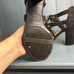 Circus by Sam Edelman  Strappy Heels Womens Size 6.5M Black Suede Slip On Comfort Photo 5