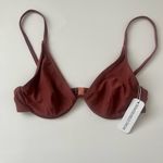 NWT SomerField swim wategos underwire bikini top bloom medium Pink Photo 6