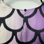 JULIE HAUS Silk Mermaid Print Ombre Straight Fit Mini Shift Dress Size 6 Green Photo 10