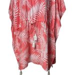 Cleobella  Dreamy Sunset Palm Print Coral Color Cover Up Resort Coastal Travel OS Photo 3