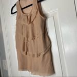 Loft ANN Taylor Shirt Tank Top Blouse Sleeveless Millennial Powder Pink Ruffles Photo 1