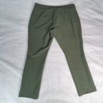 Worthington  Women Olive Green Ankle Pants Faux Pockets Size 14 Business Casual Photo 7