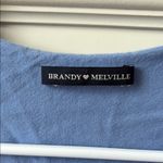 Brandy Melville  Blue V-Neck Women's Top Photo 1