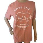Bella Canvas  “Save The Chubby Unicorn” Graphic Short Sleeve T-Shirt Photo 0