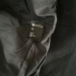 Zella  Fleece Bomber Jacket Black Teddy Fleece Insulated Long Sleeve Zip Up Photo 6